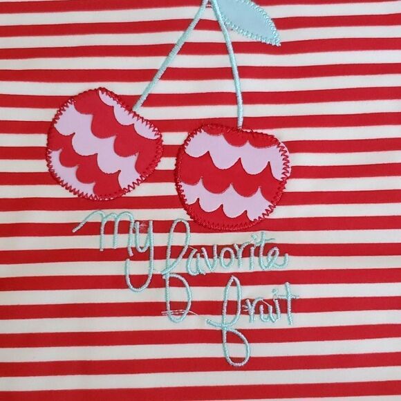 Jessica Simpson Cherry 2 Piece Rash Guard Set - Picture 5 of 6